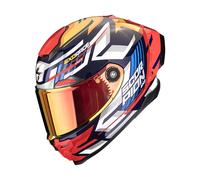 Scorpion EXO-Race Air Kobra FIM 2 Casco, rosso/bianco/blu, Taglia M (57/58)