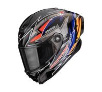 Scorpion Casco integrale da moto EXO-RACE Air Move On FIM2 Nero/Blu/Arancione XL