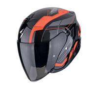 Scorpion EXO Z1 Vue Casco Jet, nero-rosso, taglia 2XL per maschi