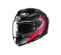 HJC Casco Integrale F71 CATOS MC1 Nero Rosso in Fibra Taglia M