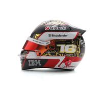 CASCO FERRARI CHARLES LECLERC GP ABU DHABI 2025 SCALA 1:5 LOOKSMART ORIGINALE