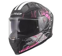 Casco Integrale Ls2 FF811 Vector II Darflo Nero Rosa Opaco 3XL