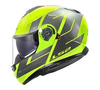 LS2, Casco Moto Modulare STROBE II CODE Gloss H-V Yellow Grey, S