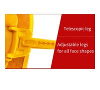 Casco filtro solare oscurante automatico cappuccio saldatura pelle bovina montat