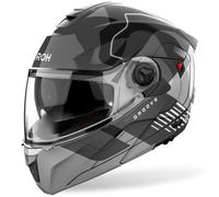 Casco flip-up Airoh Specktre Groove grigio lucido S