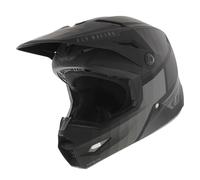 Casco Fly Racing Kinetic Bambini Giovani Offroad MX Drift nero opaco grigio