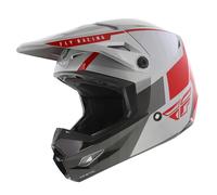 Fly Racing Kinetic Drift Casco Motocross, grigio-argento, taglia L