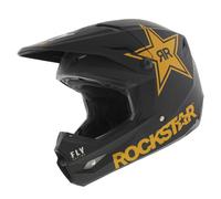 Fly Racing Kinetic Rockstar Casco Motocross, nero, taglia 2XL