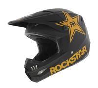 Fly Racing Kinetic Rockstar Casco Motocross, nero, taglia 2XL