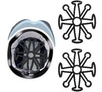 Casco Fodera Polster Foggiamento Interno Imbottitura Interna - Nero, 2 Pezzi, Ae