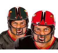Casco football americano rosso giallo o nero in plastica