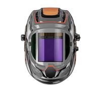Casco for saldatura auto-oscurante con vista laterale panoramica a 180°, ampia visuale, maschera a colori reali alimentata ad energia solare
