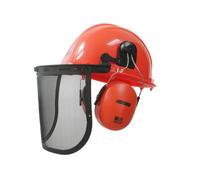 CASCO Forestale KasK Echo ELMETTO Elmo Completo di Visiera e Cuffia TG.UNICA