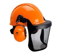 Casco Forestale Protezione Faccia Udito Combinazione Peltor 3M G3000 1124 3
