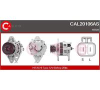Alternatore con puleggia doppia CAL20106AS CASCO per NISSAN PICK UP