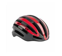 GIST Bravo, Casco Unisex Adulto, Nero-Rosso, S-M