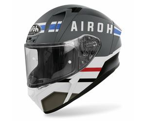 CASCO HELMET CAPACETE INTEGRALE AIROH VALOR CRAFT GREY BLU RED MATT TG S