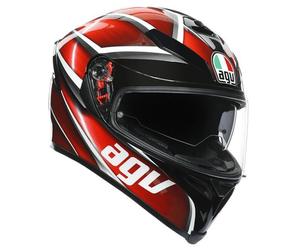 Casco Helmet integrale AGV K5 K-5 S MULTI PLK TEMPEST NERO ROSSO Taglia ML