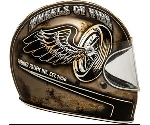 CASCO HELMET JET VINTAGE PREMIER INTEGRALE OP9 BM CAFE RACER