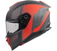 CASCO HELMET MOTO INTEGRALE FIBRA PREMIER HYPER BP92 ROSSO NERO OPACO TG XXL