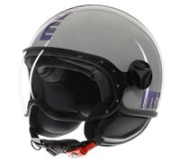 CASCO HELMET MOTO JET MOMO DESIGN FGTR CLASSIC FLIP BLU FUCSIA CANGIANTE TG XS