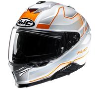 Casco HJC 0815-1527-07 I71 Iorix XL Blu Semipiatto/Arancione Opaco (MC-27SF)