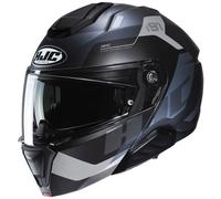 Casco HJC 0848-1135-06 I91 Carst Lg Nero Semi-Piatto (MC-5SF)