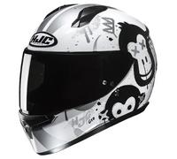 casco hjc c10 geti - bianco / nero 3XS