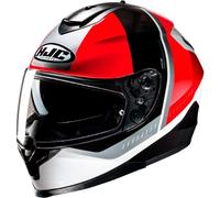 casco hjc c70n alia - nero / bianco / rosso (mc1) S