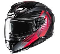 HJC F71 Catos Casco, antracite/rosso/nero, Taglia L (58/59)