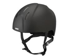 CASCO IN CARBONIO E-LIGHT NERO OPACO SENZA VISIERA / GRIGLIA IN ACCIAIO INOSSIDABILE / CINTURINO STANDARD