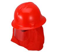 Casco in Elmetto Integrale Rosso Antincendio Abs per Vigili del Fuoco