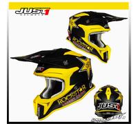 CASCO IN FIBRA CROSS ENDURO JUST1 J18 ROCKSTAR MATT