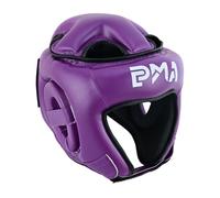 Casco In Pelle Per Boxe Ultimate Open Face Viola Kick MMA Krav Maga