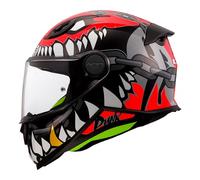 casco infantile ls2 ff812 punk - grigio / rosso M