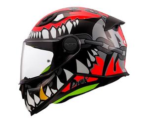 casco infantile ls2 ff812 punk - grigio / rosso S