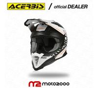 CASCO INTEGRALE ACERBIS 2021 BIANCO NERO MOTO CROSS ENDURO OFF ROAD TAGLIA L