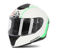 Acerbis Krapon, casco integrale XS male Bianco/Nero/Verde Fluo
