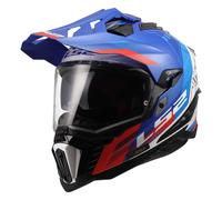 Casco Integrale Adventure LS2 MX701 Explorer Hexa Bianco Blu Rosso XXL