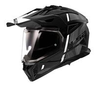 Casco Integrale Adventure LS2 MX702 Pioneer II Hill Nero Opaco Bianco XS