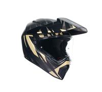 AGV AX9 Carbon Steppa, casco enduro XL male Opaco Nero/Grigio Scuro/Beige