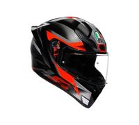 AGV K1 S Fastlap Casco, nero-grigio-rosso, taglia S per maschi
