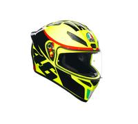 AGV K1 S Grazie Vale, casco integrale XXL male Nero/Giallo Fluo/Rosso