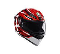 AGV K-1 S Lion Casco, nero-bianco-rosso, taglia XL