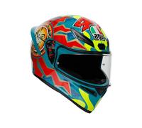 AGV K1 S Rossi Mugello 1999, casco integrale XL male Azzurro/Rosso/Giallo Fluo