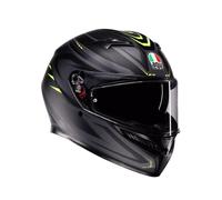 Casco Integrale AGV K3 E2206 MPLK Syth Nero Opaco Giallo Fluo Taglia L