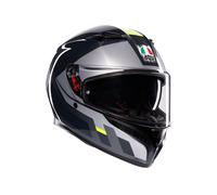 Casco Integrale AGV K3 Shade Grey/Yellow Fluo