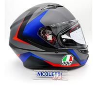 Casco Integrale Agv K3 Striga Matt Black/Blue/Red E2206