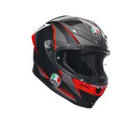 Agv casco integrale K6 S E2206 Slashcut - Black Grey Red M