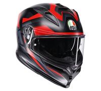 AGV Casco integrale K7 Glimpse Opaco Nero-Rosso Taglia S